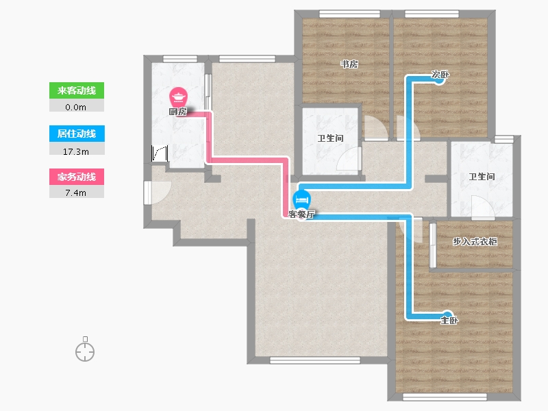 湖北省-襄阳市-襄阳府-110.00-户型库-动静线