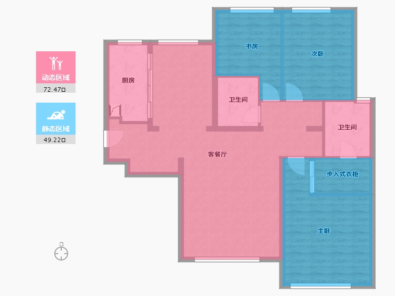 湖北省-襄阳市-襄阳府-110.00-户型库-动静分区