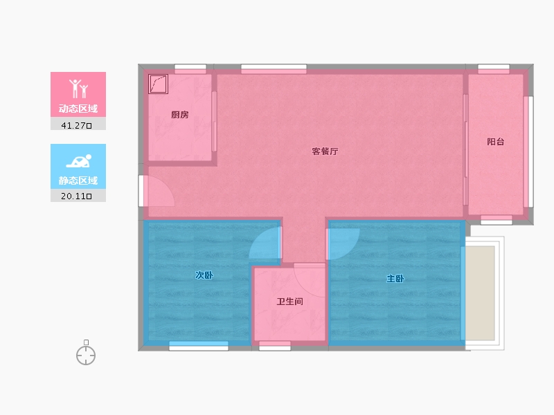 广东省-肇庆市-翠湖半岛-56.00-户型库-动静分区