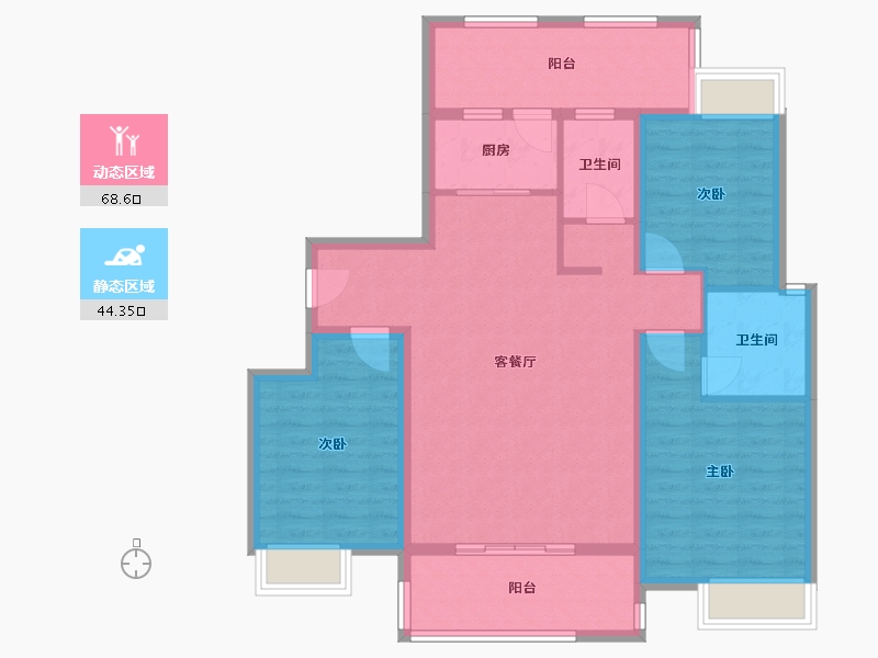 福建省-泉州市-万商凤凰城-101.00-户型库-动静分区