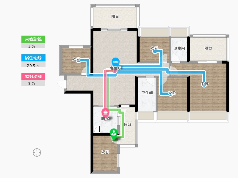 广东省-湛江市-东新高地-105.00-户型库-动静线