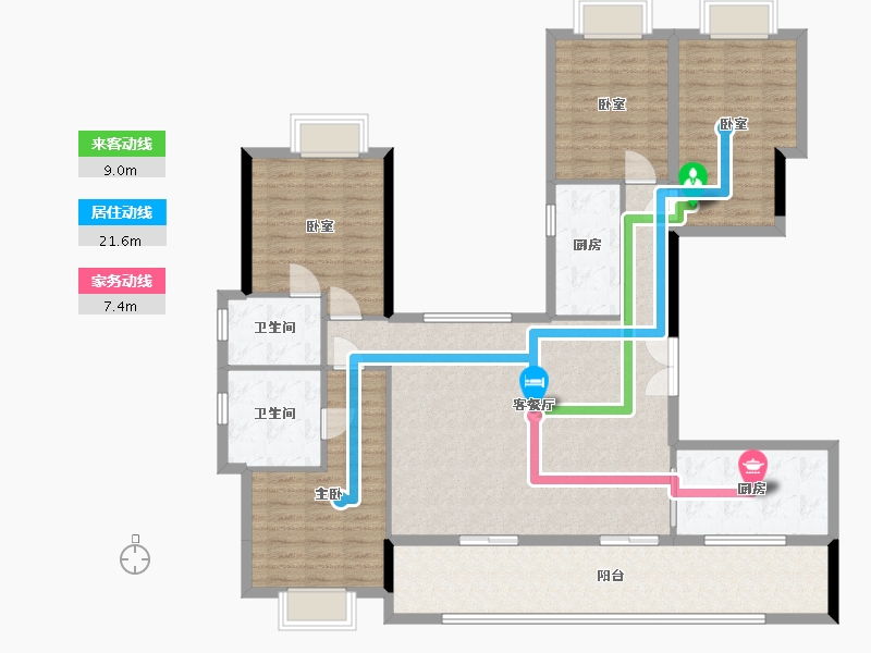 贵州省-黔西南布依族苗族自治州-杏林春晓-200.00-户型库-动静线