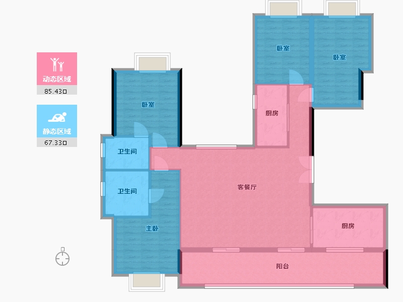 贵州省-黔西南布依族苗族自治州-杏林春晓-200.00-户型库-动静分区