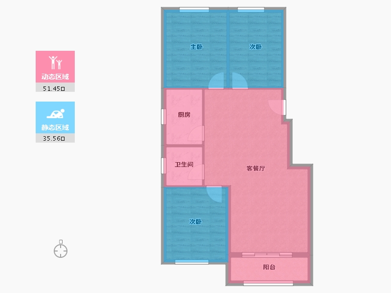 河北省-承德市-泰悦府-79.21-户型库-动静分区