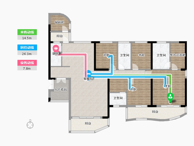 广东省-中山市-御城金湾-180.00-户型库-动静线