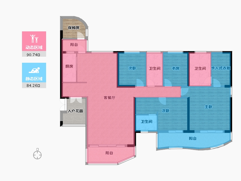 广东省-中山市-御城金湾-180.00-户型库-动静分区