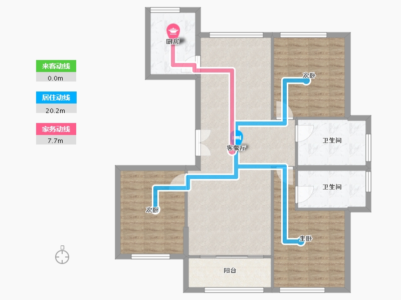 浙江省-嘉兴市-金洲海景-100.00-户型库-动静线