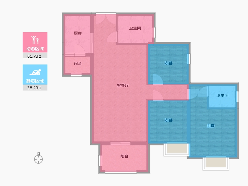 贵州省-黔南布依族苗族自治州-滨江御品-120.00-户型库-动静分区