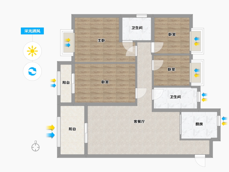 湖北省-恩施土家族苗族自治州-清江山水-107.00-户型库-采光通风