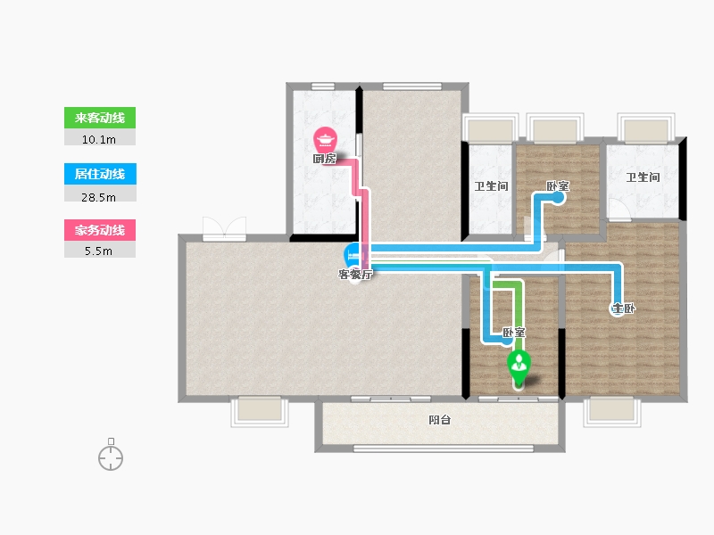 安徽省-宣城市-同曦黄金时代-280.00-户型库-动静线