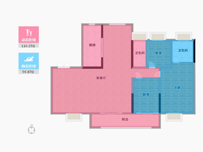 安徽省-宣城市-同曦黄金时代-280.00-户型库-动静分区