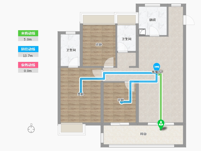 安徽省-阜阳市-华润朗府-100.00-户型库-动静线