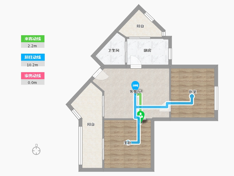 四川省-成都市-倍特枫林苑-58.80-户型库-动静线