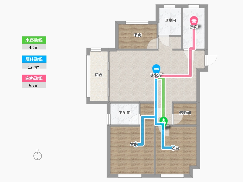 安徽省-黄山市-天宝集团承建黄山联佳翰林府小区工程-89.00-户型库-动静线