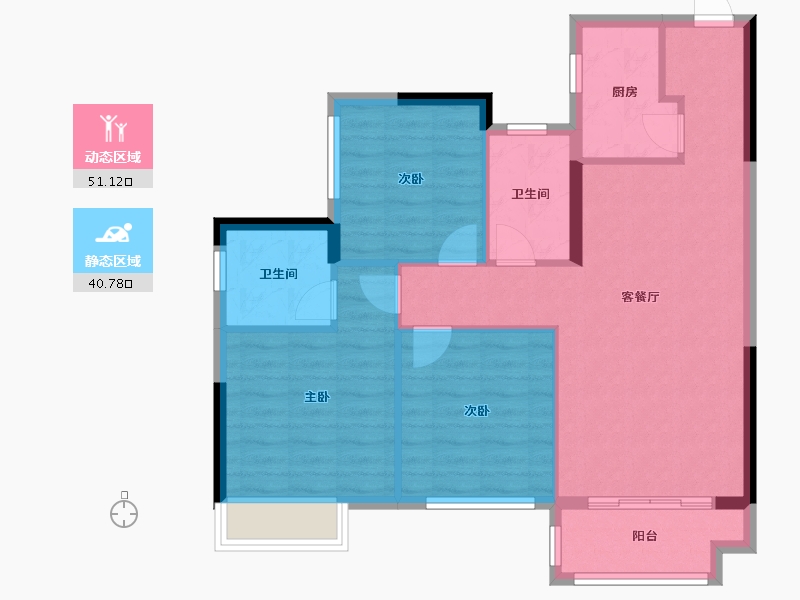 广西壮族自治区-桂林市-兴进颐景城-88.00-户型库-动静分区