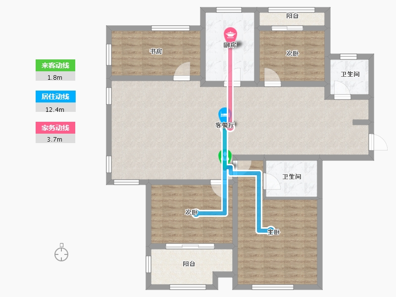 江苏省-盐城市-港海明珠-115.00-户型库-动静线