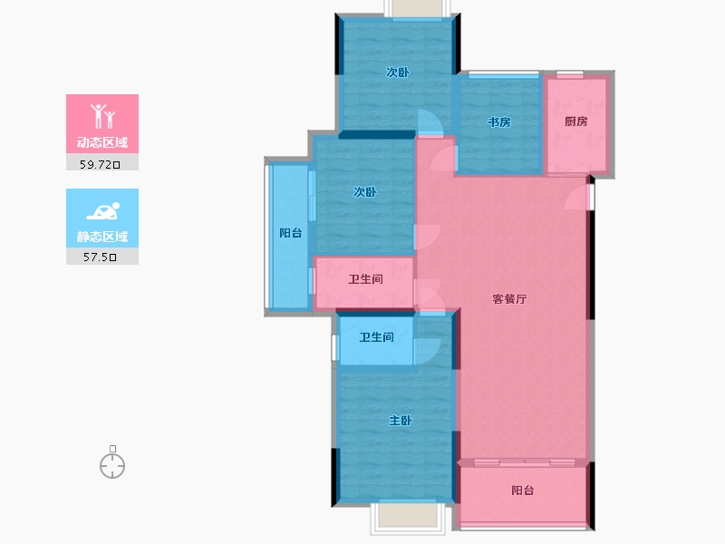 广西壮族自治区-桂林市-西宸源著-129.00-户型库-动静分区