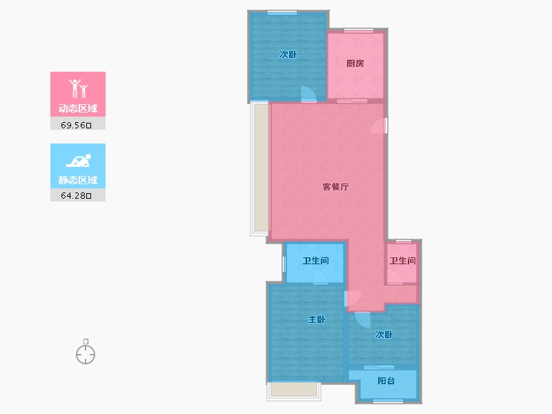 浙江省-湖州市-中南林樾-122.00-户型库-动静分区