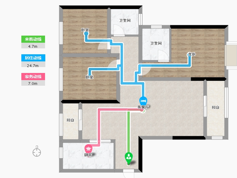 河南省-焦作市-汉南苑-100.00-户型库-动静线