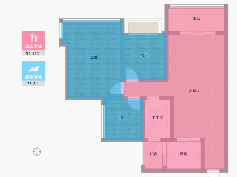 广东省-深圳市-佳兆业茗萃园三期-110.00-户型库-动静分区