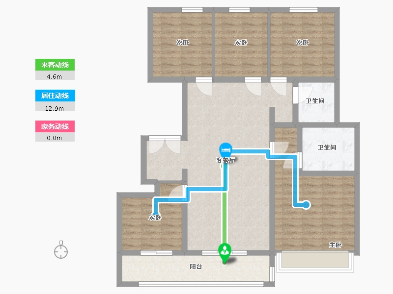 山东省-济南市-银丰玖玺城-110.00-户型库-动静线