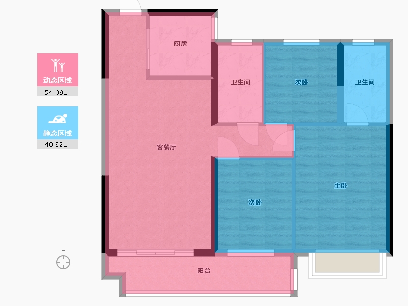 湖北省-十堰市-招商兰溪谷-94.00-户型库-动静分区