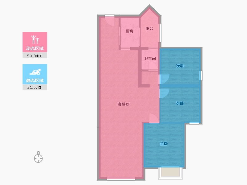 广西壮族自治区-来宾市-金霖华庭-85.00-户型库-动静分区