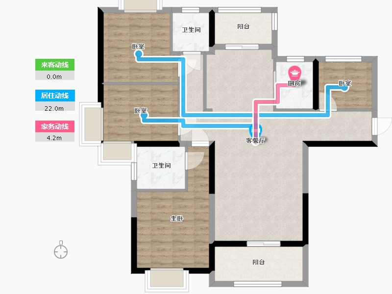 福建省-泉州市-百顺小区-109.00-户型库-动静线