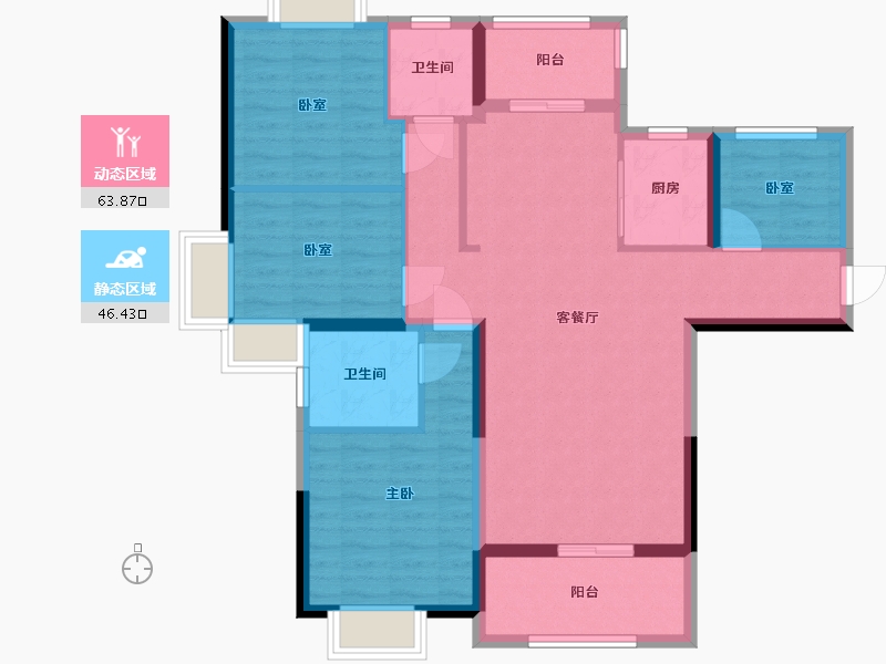 福建省-泉州市-百顺小区-109.00-户型库-动静分区