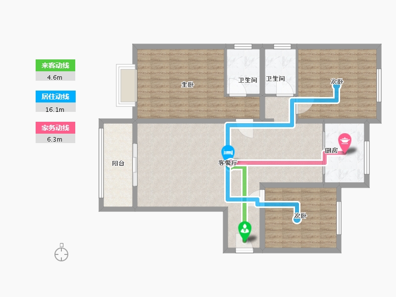 河南省-新乡市-蓝葆湾2期-110.00-户型库-动静线