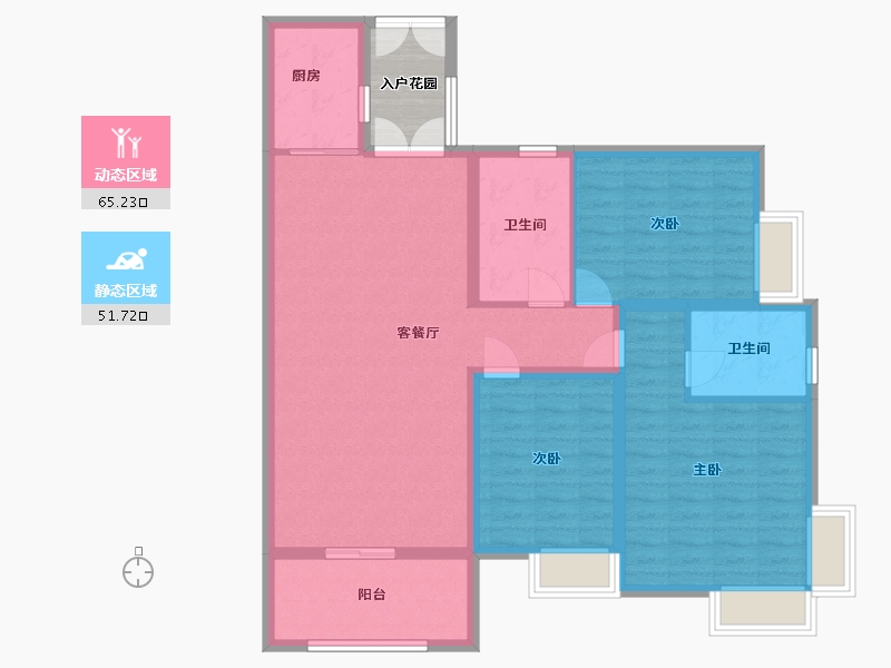 四川省-遂宁市-滨江尚郡2期-110.00-户型库-动静分区