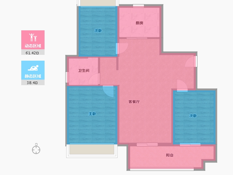 河南省-南阳市-信友天樾-90.00-户型库-动静分区