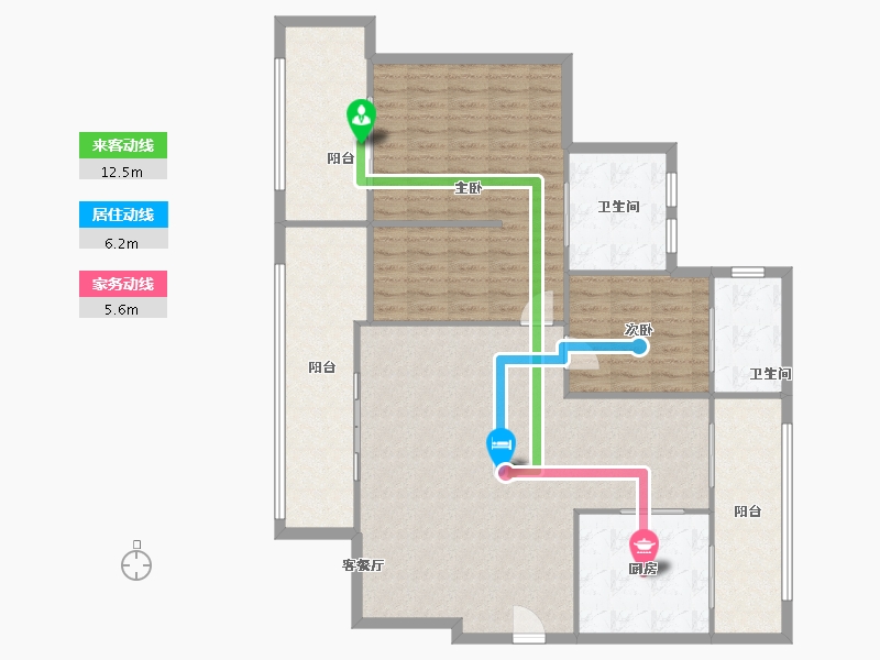 广东省-深圳市-华为荔枝园西区-132.41-户型库-动静线