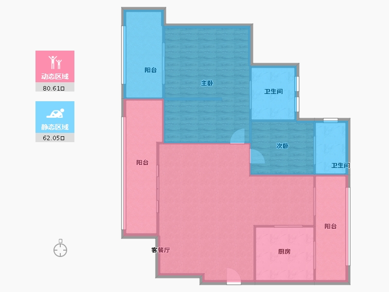 广东省-深圳市-华为荔枝园西区-132.41-户型库-动静分区