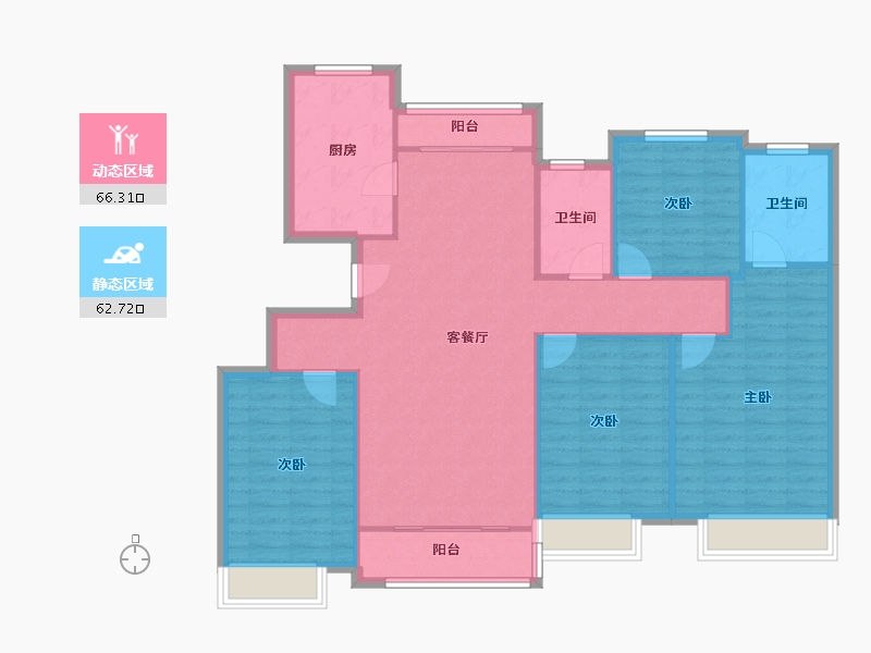 山东省-济南市-济水别苑-130.00-户型库-动静分区