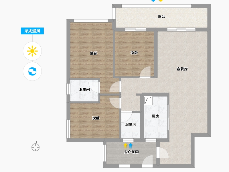 贵州省-黔南布依族苗族自治州-天源·万达时代-146.44-户型库-采光通风