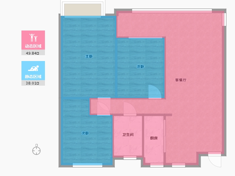 山东省-潍坊市-中海大观天下-118.00-户型库-动静分区