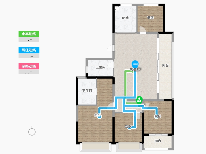 浙江省-温州市-新希望玉锦麟-138.00-户型库-动静线