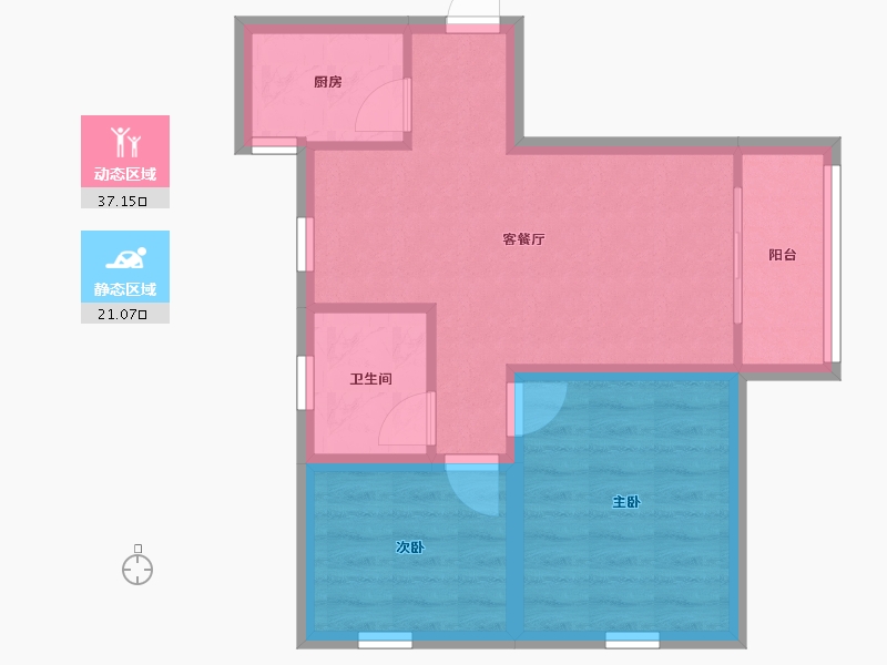 广东省-深圳市-祥和花园(二期)-51.47-户型库-动静分区