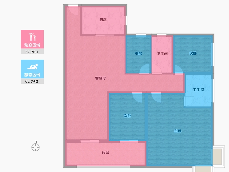 广东省-深圳市-康达尔山海上城-121.63-户型库-动静分区