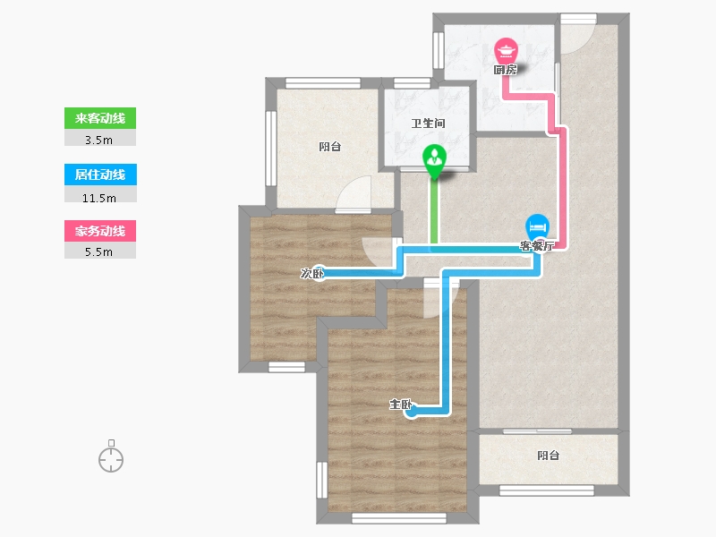 广东省-深圳市-山海上城Ⅱ天赋-67.29-户型库-动静线