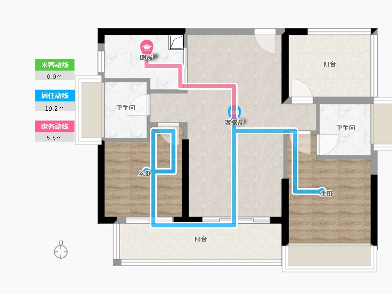 广东省-惠州市-御居美庐-73.00-户型库-动静线