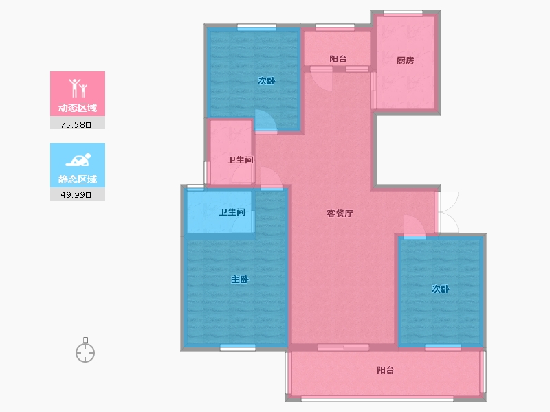 河南省-洛阳市-建业森林半岛-112.00-户型库-动静分区