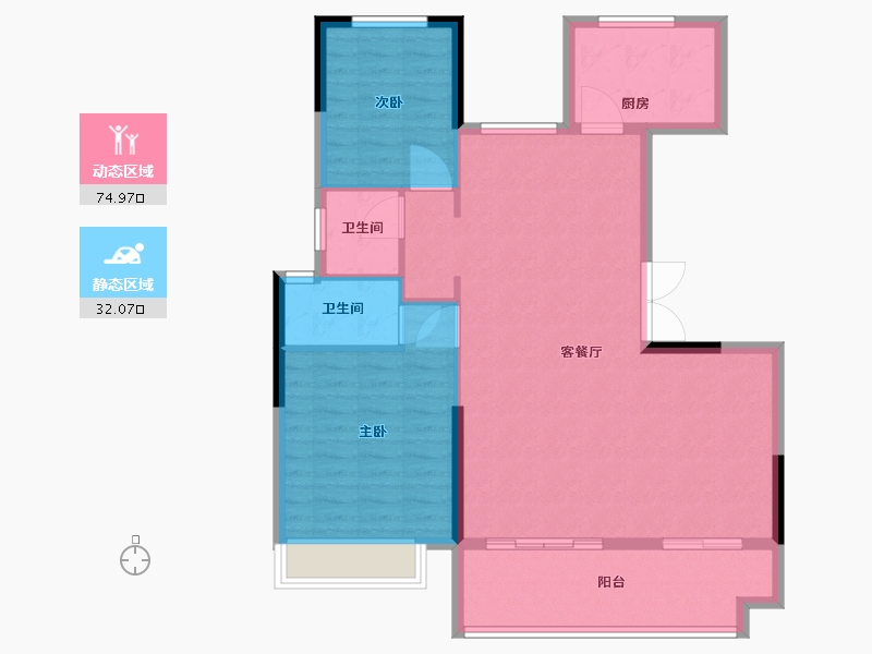 安徽省-淮南市-舜耕花都-98.00-户型库-动静分区