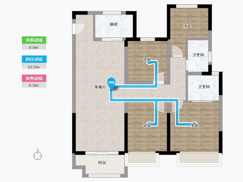 山东省-德州市-东城壹号院-95.00-户型库-动静线