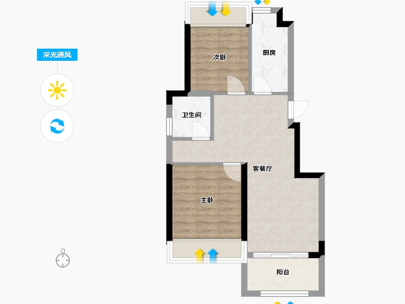 上海-上海市-9号公馆-60.00-户型库-采光通风