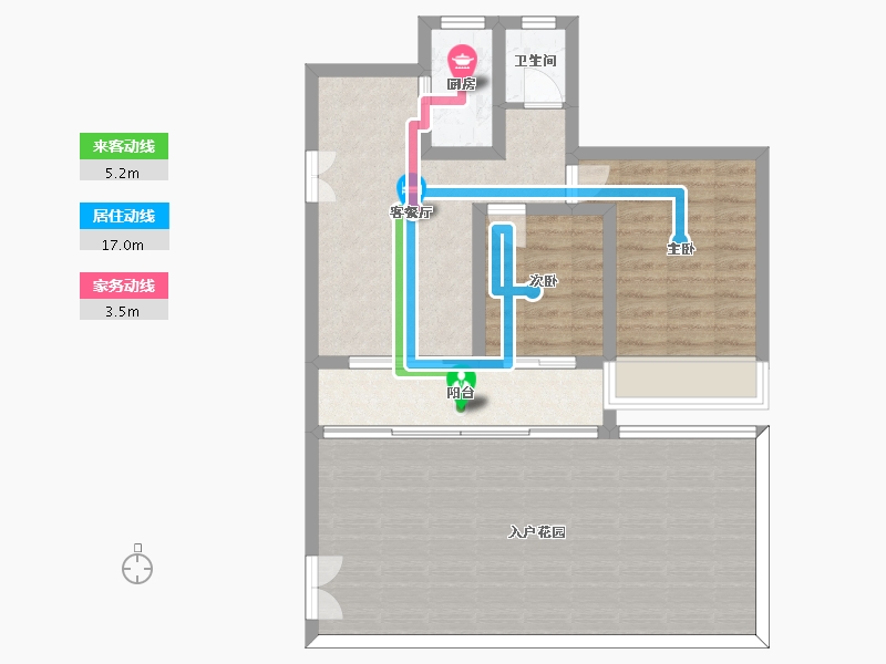 河南省-南阳市-财富壹号院-90.00-户型库-动静线