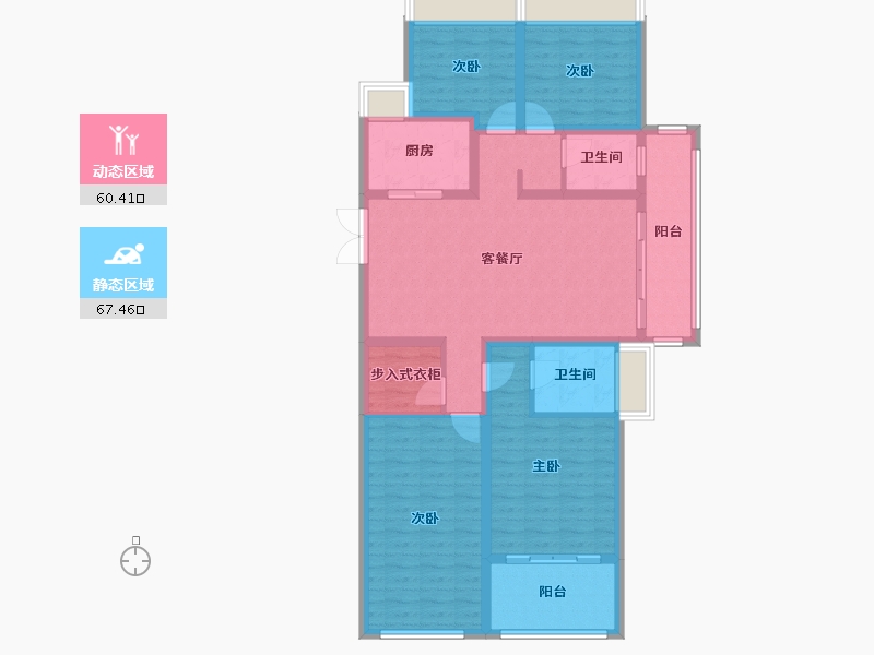 浙江省-丽水市-东方嘉苑-108.00-户型库-动静分区