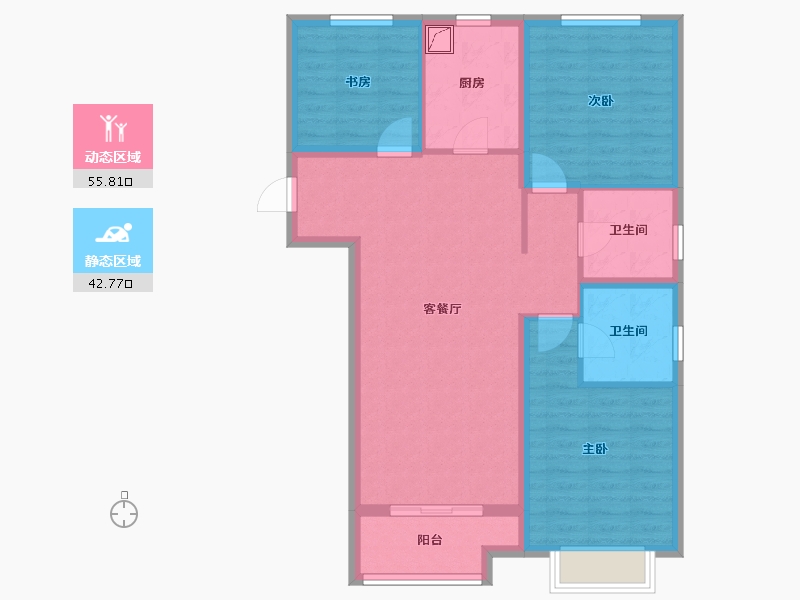 山西省-太原市-新希望花园-119.00-户型库-动静分区