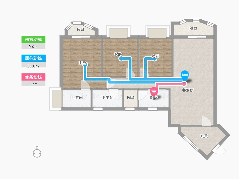 广东省-广州市-宝茵苑-120.00-户型库-动静线